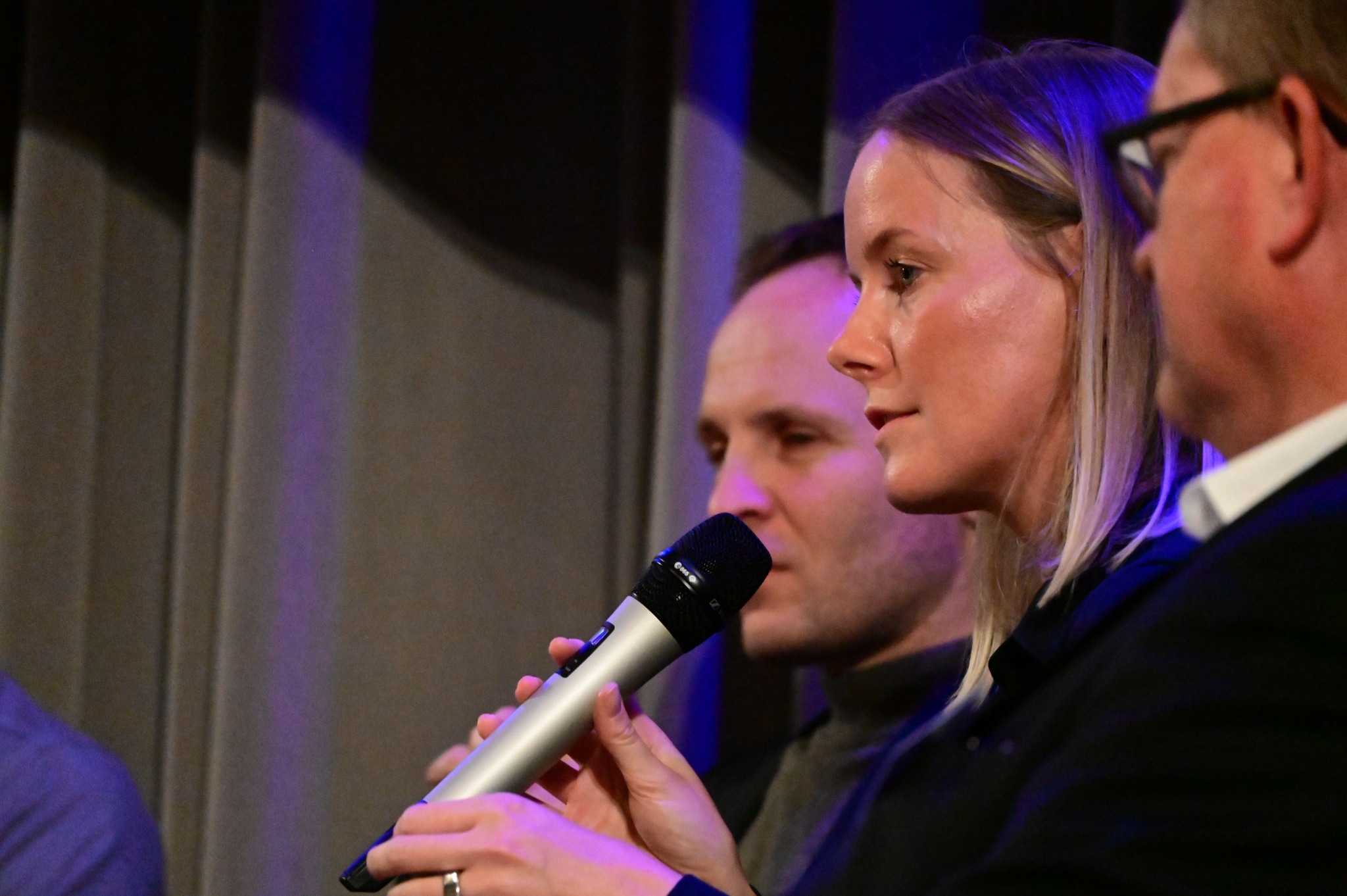 Sabrina Fritzsche speaking on a panel